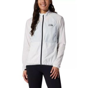 Wiatrówka damska Mountain Hardwear Kor Airshell Full Zip. Szare kurtki MOUNTAIN HARDWEAR, xs, bez wzorów, z softshellu, bez kaptura. Za 429,00 zł.