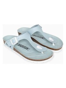 BACKSUN Japonki "Singapore" w kolorze błękitnym rozmiar: 42. Niebieskie klapki Backsun, bez wzorów, z tworzywa sztucznego, z otwartym noskiem, bez obcasa. Za 130,99 zł.