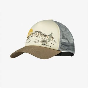 Czapka z daszkiem BUFF TRUCKER CAP LACH MULTI L/XL. Żółte czapki Buff, bez wzorów, z materiału, sportowe. Za 119,99 zł.