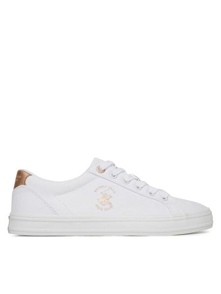 Beverly Hills Polo Club Tenisówki V12-839 Biały. Białe trampki Beverly Hills Polo Club, bez wzorów, z materiału, bez zapięcia. Za 149,99 zł.