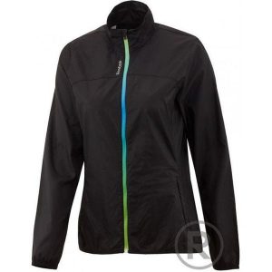 Reebok Re Wind Damska Kurtka do Biegania - S - Czarna. Czarne kurtki Reebok, s, bez wzorów, bez kaptura. Za 221,99 zł.