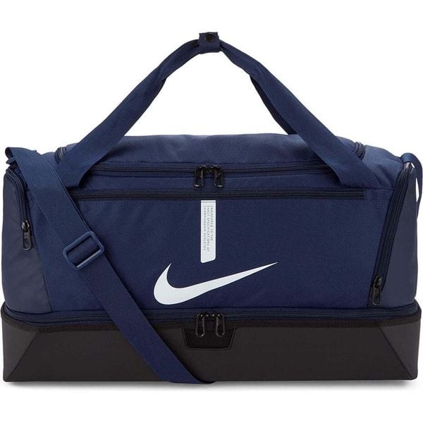 Torba sportowa Nike Academy Team Hardcase usztywnione dno z komorą na buty 37L. Niebieskie torby podróżne i sportowe Nike, bez wzorów. Za 139,99 zł.