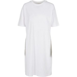 Organiczna Koszulka Damska Z Rozcięciem Z Boku, Oversize. Czerwone bluzki BUILD YOUR BRAND, s, bez wzorów, sportowe, bez kołnierzyka, bez ramiączek. Za 105,99 zł.