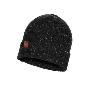 Czapka zimowa dla dorosłych Buff Knited wełna czarna. Czarne czapki Buff, bez wzorów, z materiału, biznesowe. Za 99,99 zł.