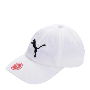 Bawełniana Czapka Z Daszkiem Essential Big Cat. Białe czapki Puma, bez wzorów, z bawełny. Za 78,99 zł.