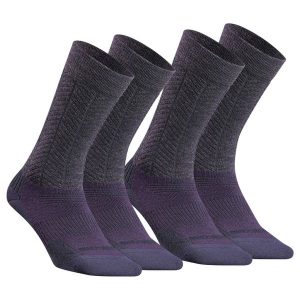 Skarpety turystyczne Quechua SH500 Mid. Niebieskie skarpetki QUECHUA, bez wzorów, z elastanu. Za 69,99 zł.