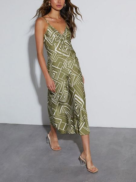 LA Angels Sukienka w kolorze zielono-kremowym rozmiar: XL. Zielone sukienki LA Angels, xl, bez wzorów, bez kołnierzyka, bez ramiączek, maxi. Za 152,62 zł.