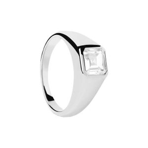 P D Paola Pierścionek P D Paola The New Essentials - 925 sterling silver i srebro Pierścionki 1 ct Damski. Szare pierścionki P D Paola, z cyrkonią, srebrne. Za 387,99 zł.