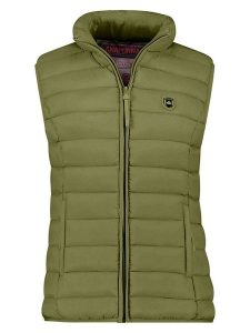 ANAPURNA Kamizelka pikowana "Vakitalana" w kolorze oliwkowym rozmiar: XXL. Zielone kamizelki ANAPURNA, xxl, bez wzorów, bez kołnierzyka, bez ramiączek, bez kaptura. Za 113,99 zł.