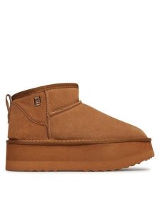 Liu Jo Śniegowce Jane 01 SA4051 PX002 Brązowy. Brązowe buty zimowe Liu Jo, ze skóry, bez obcasa, bez zapięcia. Za 629,99 zł.