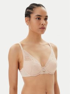 Chantelle Biustonosz z fiszbiną Origins C13XND Beżowy. Brązowe biustonosze Chantelle, bez wzorów, z syntetyku. Za 249,99 zł.