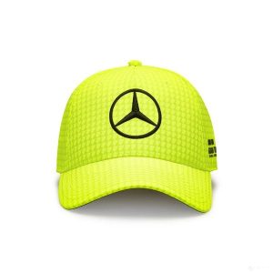 Unisex Czapka Neon Żółta Mercedes F1 - Kolekcja Lewis Hamilton. Żółte czapki OEM, bez wzorów. Za 118,83 zł.