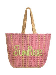 BLE Shopper bag w kolorze różowym - 60 x 40 cm rozmiar: onesize. Różowe shopper bag BLE, bez wzorów, z materiału, na ramię, bez dodatków. Za 88,95 zł.