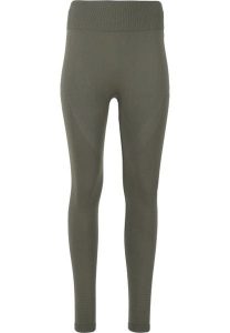 Damskie legginsy Athlecia Nagar. Brązowe legginsy ENDURANCE, bez wzorów, z materiału. Za 155,50 zł.