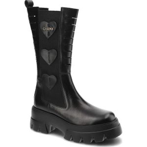Czarne Kozaki Carinii Modne Wygodne Buty Damskie. Czarne kozaki Carinii, bez wzorów, ze skóry, przed kolano, bez obcasa, na płaskiej podeszwie, bez zapięcia. Za 432,00 zł.