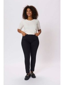 Kaffe Dżinsy - Skinny fit - w kolorze czarnym rozmiar: 46. Czarne jeansy Kaffe, bez wzorów, z podwyższonym stanem. Za 162,87 zł.