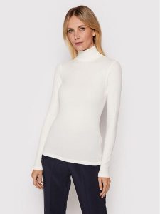 Polo Ralph Lauren Golf 211814422001 Biały Slim Fit. Białe golfy Polo Ralph Lauren, bez wzorów, z bawełny. Za 469,99 zł.
