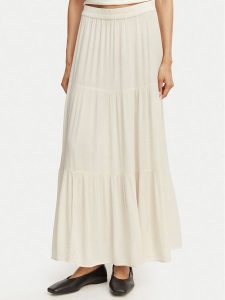 ONLY Spódnica maxi Mikka 15324808 Beżowy Regular Fit. Brązowe spódnice ONLY, m, bez wzorów, z wiskozy, maxi. Za 149,99 zł.