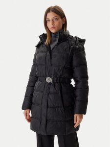 Guess Płaszcz zimowy W5BL44 W2912 Czarny Regular Fit. Czarne płaszcze Guess, na zimę, s, z aplikacjami, z syntetyku, bez kaptura. Za 749,99 zł.