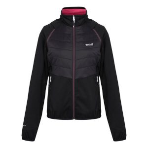 Damska Kurtka Hybrydowa Steren II. Czarne kurtki Regatta, xl, bez wzorów, bez kaptura. Za 145,99 zł.