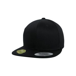 Czapka Flexfit organic cotton. Czarne czapki FLEXFIT, bez wzorów, z bawełny. Za 76,15 zł.
