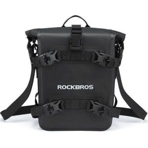 Wodoodporna torba motocyklowa na gmole (Crash Bar) / torba boczna ROCKBROS 5L. Czarne kombinezony ROCKBROS, l, bez wzorów, z materiału, biznesowe, bez kołnierzyka, bez ramiączek. Za 120,99 zł.