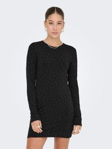 ONLY Sukienka w kolorze czarnym rozmiar: L. Czarne sukienki ONLY, l, bez wzorów, bez kołnierzyka, bez ramiączek, mini. Za 104,89 zł.