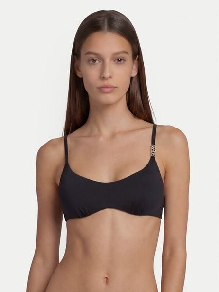 Guess Góra od bikini E5GJ11 MC040 Czarny. Czarne bikini Guess, z aplikacjami, z syntetyku. Za 269,99 zł.