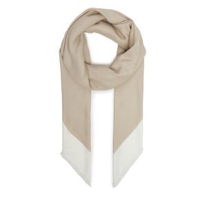 Chusta Calvin Klein. Brązowe apaszki i chusty Calvin Klein, bez wzorów. Za 169,99 zł.