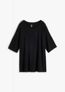 T-shirt oversize z lejącej wiskozy. Białe t-shirty bonprix, l, bez wzorów, z wiskozy, bez kołnierzyka, bez ramiączek. Za 47,99 zł.
