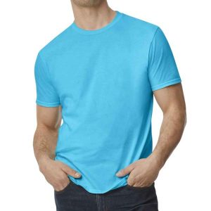 Koszulka Softstyle EZ Unisex Dla Dorosłych. Zielone bluzki GILDAN, xl, bez wzorów, sportowe, bez kołnierzyka, bez ramiączek. Za 43,99 zł.