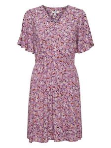 B.young Sukienka w kolorze fioletowym rozmiar: 38. Różowe sukienki b.young, na imprezę, s, bez wzorów, z wiskozy, klasyczne, bez kołnierzyka, bez ramiączek, mini. Za 83,62 zł.