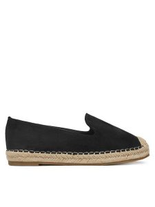 DeeZee Espadryle RS07-18 Czarny. Czarne espadryle DeeZee, bez wzorów, z materiału, bez obcasa. Za 89,99 zł.