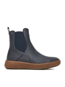 Go Soft Botki CEO-WS5586-07 Granatowy. Niebieskie botki Go Soft, bez wzorów, z materiału, bez obcasa, na płaskiej podeszwie, bez zapięcia. Za 179,99 zł.
