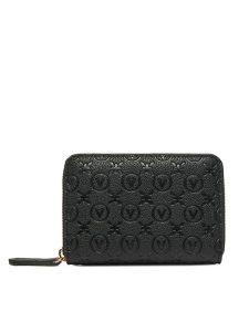 Valentino Portfel Samba Re VPS8ZG137 Czarny. Czarne portfele Valentino, bez wzorów, ze skóry. Za 219,99 zł.