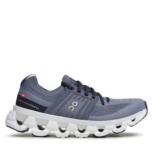 Buty do biegania On. Szare buty sportowe On, bez wzorów, bez zapięcia, do biegania. Za 474,99 zł.