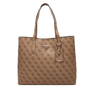 Torebka Guess. Brązowe torebki klasyczne Guess, z aplikacjami, bez dodatków. Za 479,99 zł.
