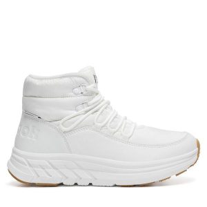 Śniegowce Reebok. Białe buty zimowe Reebok, bez obcasa, bez zapięcia. Za 299,99 zł.
