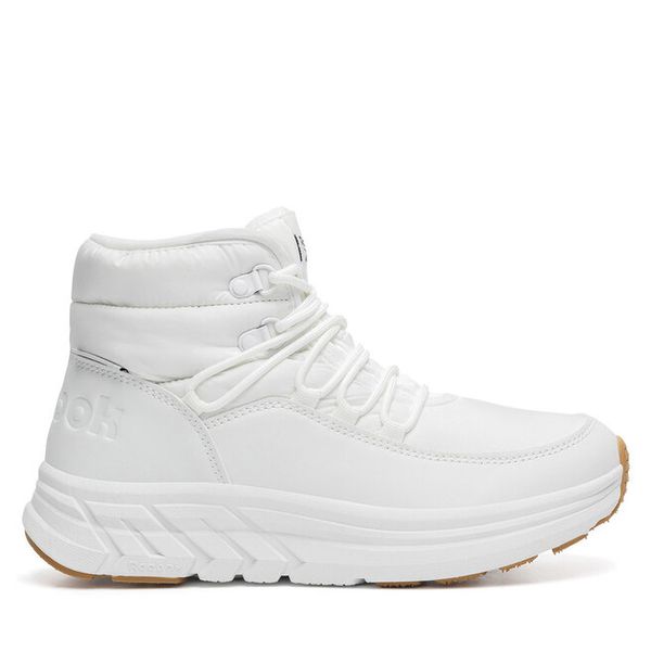 Śniegowce Reebok. Białe buty zimowe Reebok, bez obcasa, bez zapięcia. Za 209,99 zł.