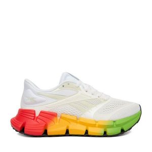 Buty do biegania Reebok. Białe buty sportowe Reebok, bez wzorów, bez zapięcia, do biegania. Za 489,99 zł.