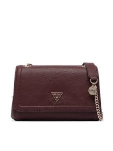 Guess Torebka Noelle II HWZG96 72210 Bordowy. Czerwone torebki klasyczne Guess, z aplikacjami, ze skóry, bez dodatków. Za 584,99 zł.