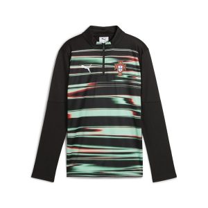Młodzieżowa bluza przedmeczowa z zamkiem 1/4 Portugalia PUMA. Biała kurtki Puma, m, bez wzorów, bez kaptura. Za 379,00 zł.