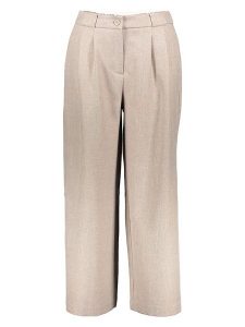 ONLY Spodnie w kolorze beżowym rozmiar: 38. Brązowe spodnie z wysokim stanem ONLY, bez wzorów, z materiału, z podwyższonym stanem. Za 104,99 zł.