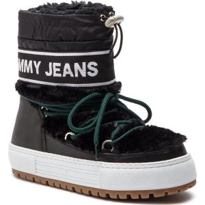 Buty TOMMY JEANS - Funny Faux Fur Snowboot EN0EN00505 Black 990. Buty zimowe marki Tommy Jeans. W wyprzedaży za 389,00 zł.