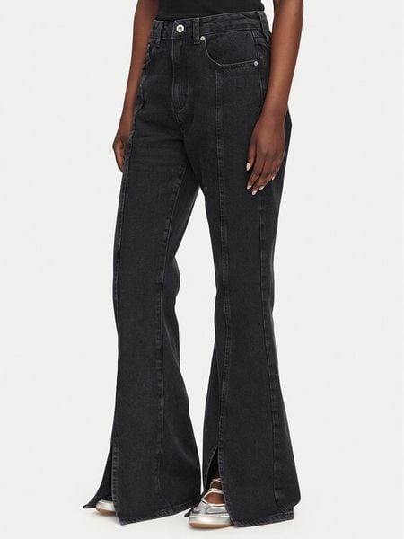 Karl Lagerfeld Jeans Jeansy B3W10063 Czarny Flare Fit. Czarne jeansy Karl Lagerfeld Jeans, bez wzorów, z bawełny. Za 549,99 zł.