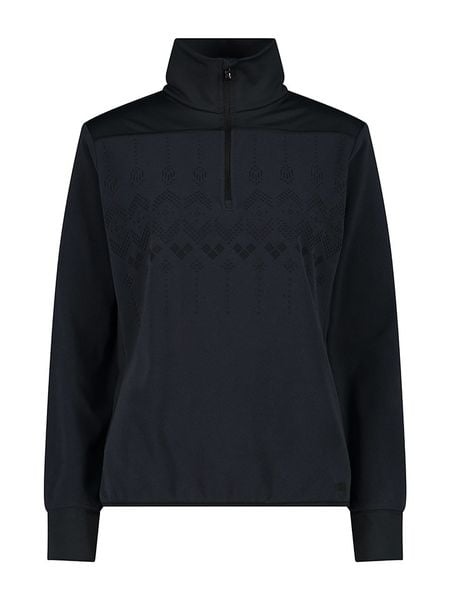 CMP Bluza polarowa w kolorze czarnym rozmiar: 42. Czarne bluzy CMP, bez wzorów, z materiału, bez kaptura. Za 136,45 zł.