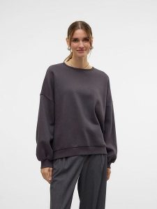 Vero Moda Bluza w kolorze czarnym rozmiar: XS. Czarne bluzy Vero Moda, xs, bez wzorów, z bawełny, bez kaptura. Za 92,45 zł.