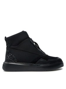 Hispanitas Botki Cervo-I24 HI243654 Czarny. Czarne botki Hispanitas, bez wzorów, ze skóry, bez obcasa, na płaskiej podeszwie, bez zapięcia. Za 539,99 zł.