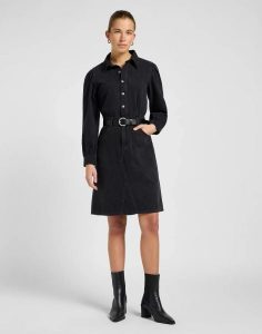 DAMSKA SUKIENKA LEE LONG SLEEVE DRESS DARK MEMORY 112370995. Sukienki Lee, m, bez wzorów, bez kołnierzyka, bez ramiączek. Za 219,99 zł.