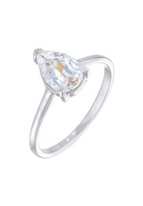 Elli Damski pierścionek zaręczynowy solitaire drop z cyrkoniami w srebrze próby 925 Sterling Silver Pierścionki 1 ct. Szare pierścionki Elli, z cyrkonią, srebrne. Za 208,99 zł.